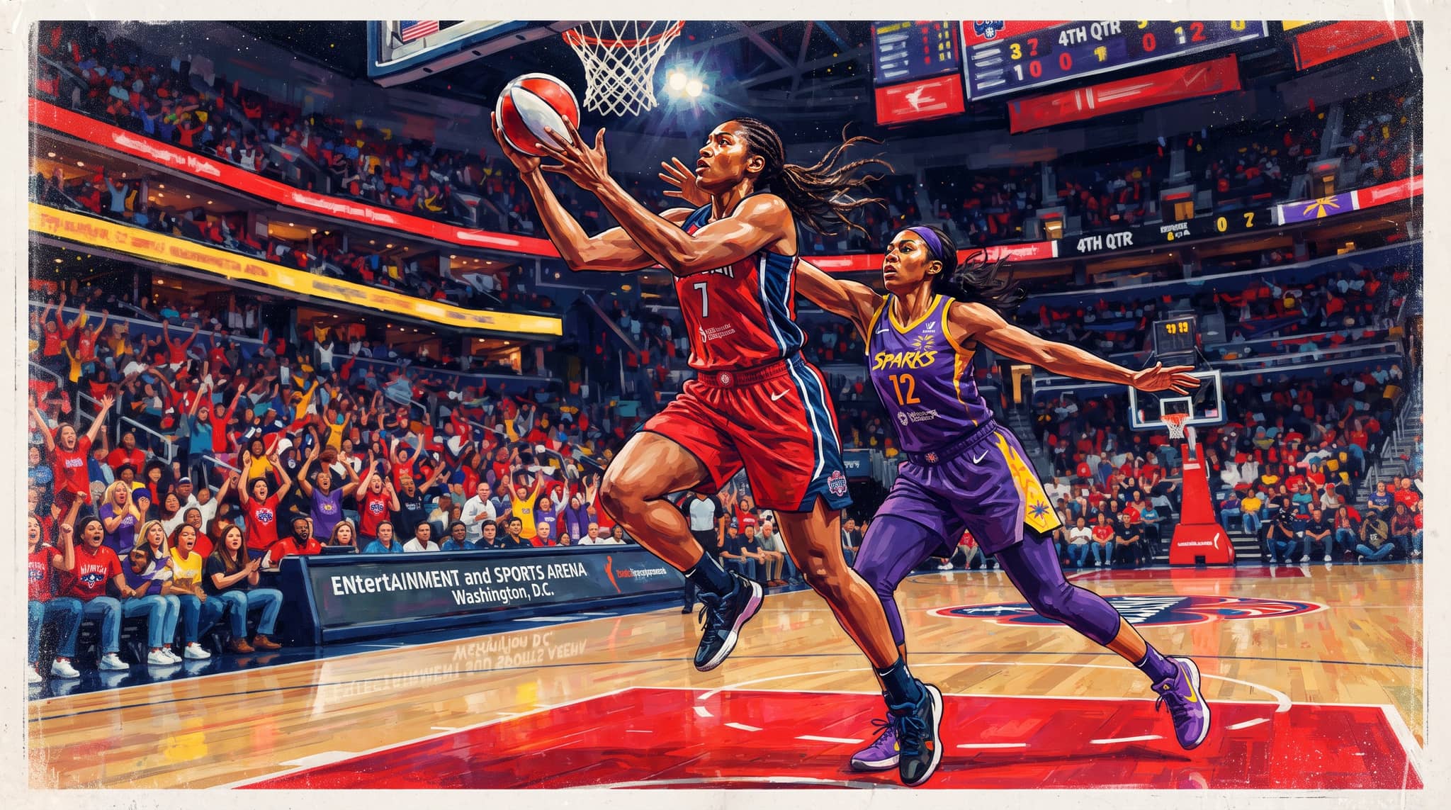 Washington Mystics Host Los Angeles Sparks With Playoff Stakes in Play