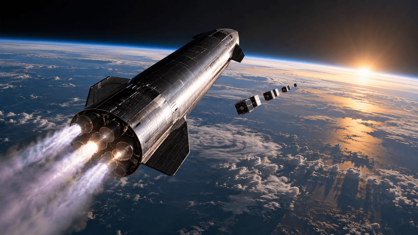 Starship reaches orbit for first time but cuts landmark mission short