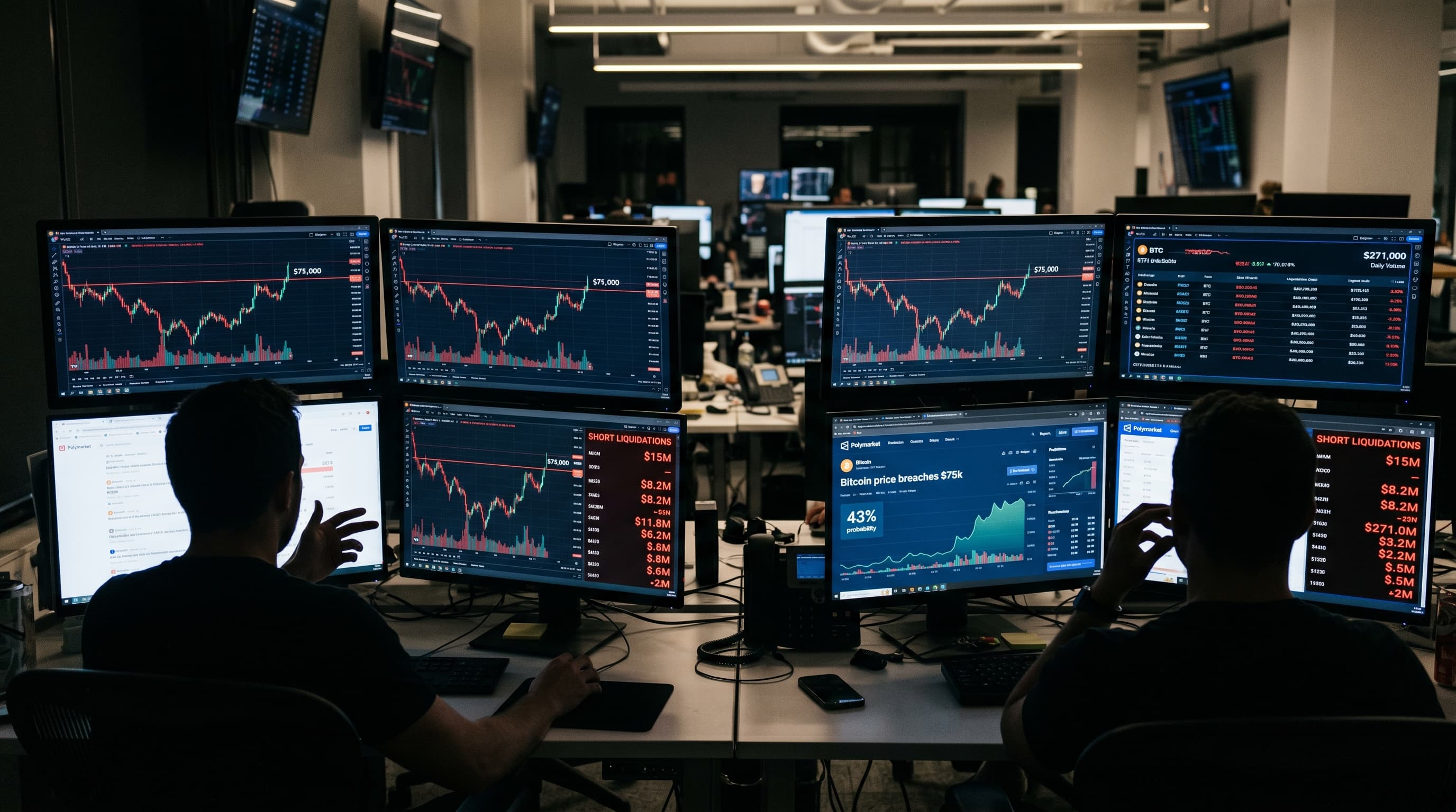 Bitcoin Markets Price 43% Odds Above $76K