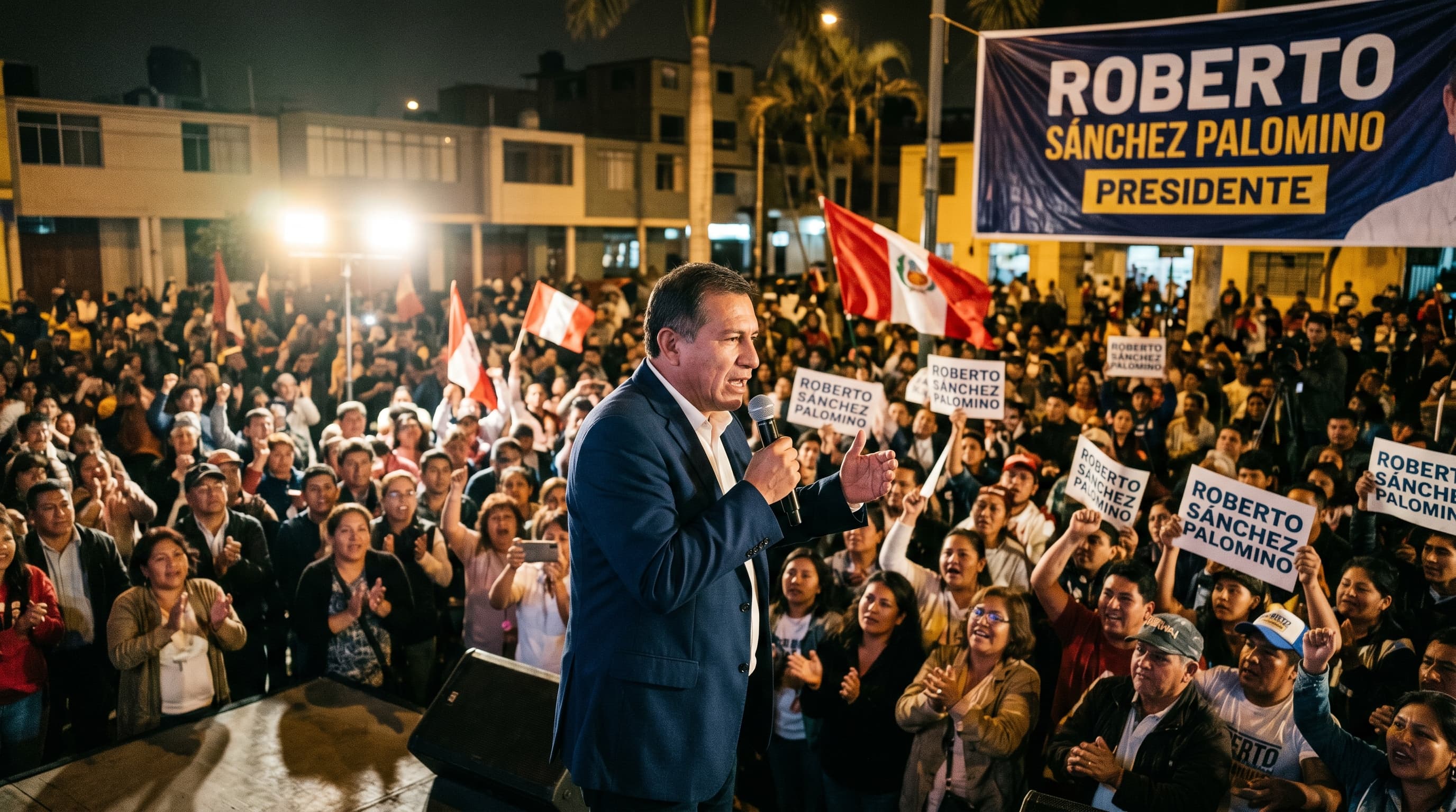 Sánchez Palomino Surges to 24% in Peru Race
