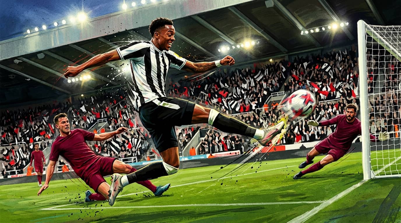 Willock Strike Puts Newcastle Ahead of Liverpool in Premier League Clash
