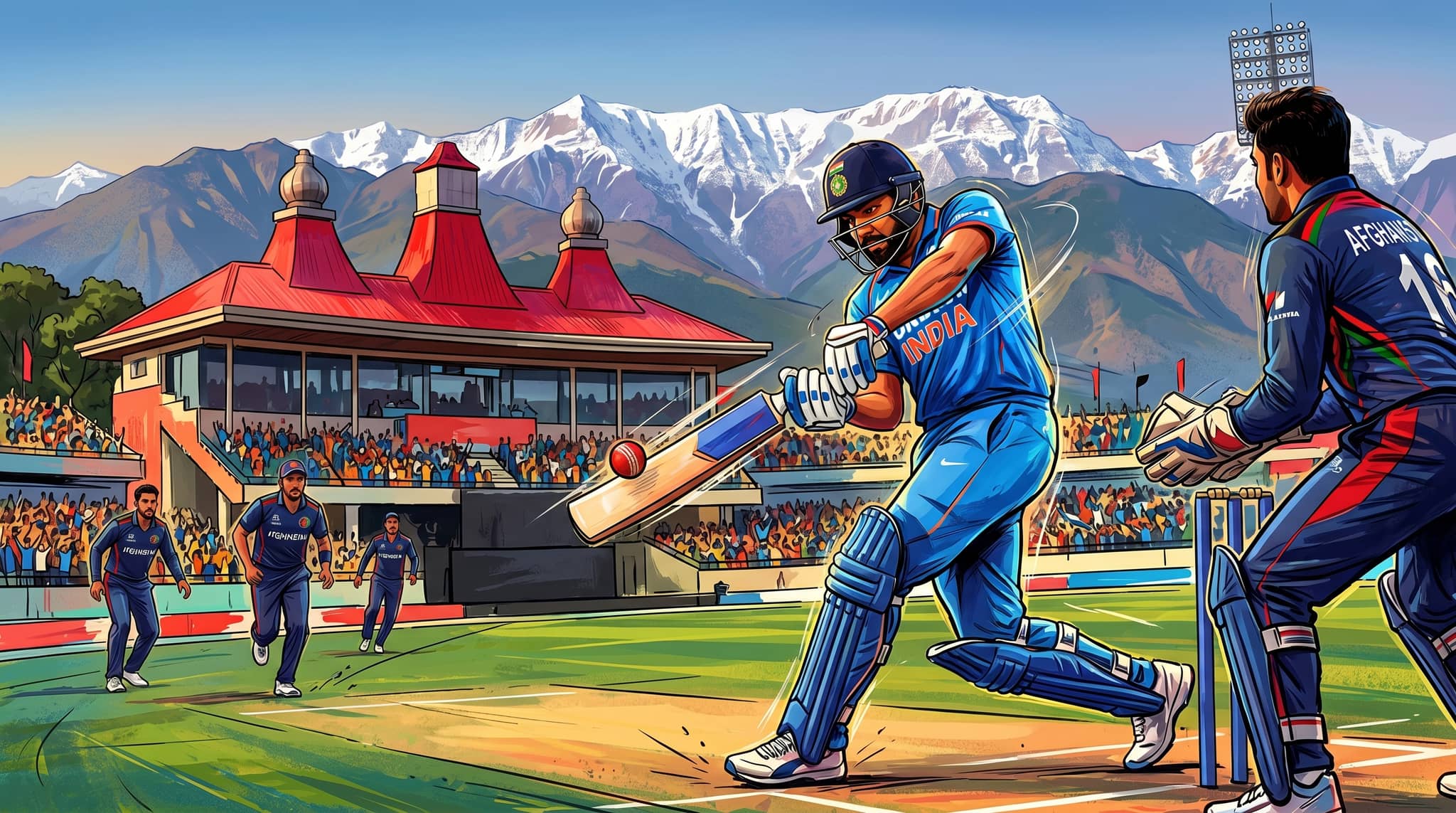 India Nears Opening ODI Win Over Afghanistan After Strong Chase in Dharamsala