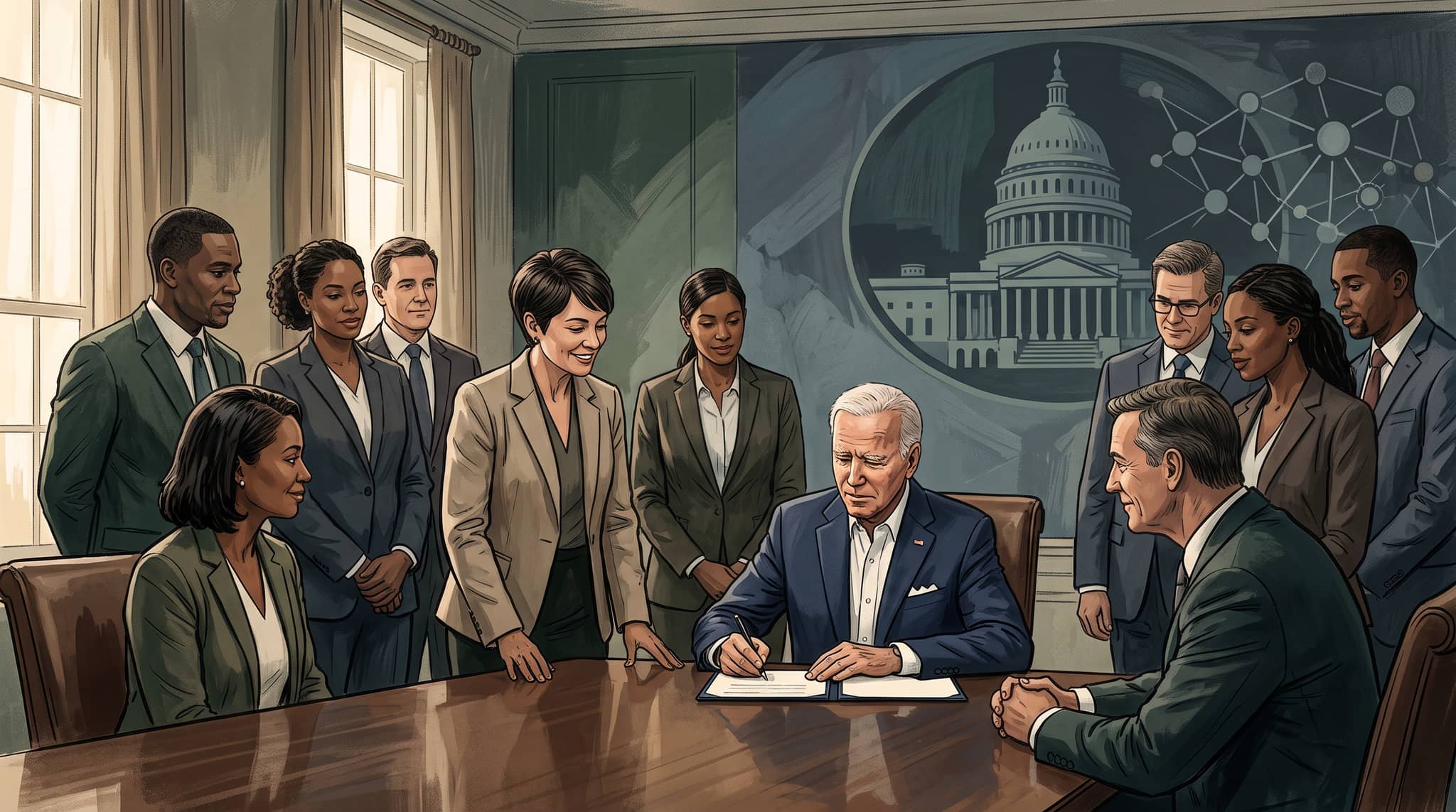 White House Voluntary AI Review Framework Draws First Major Developer Sign-On