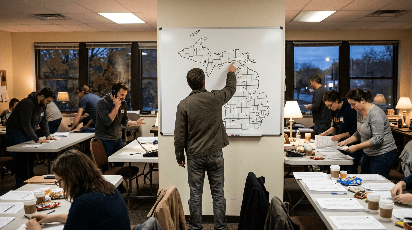 Michigan edges other Senate toss-ups in a thinly traded market ranking