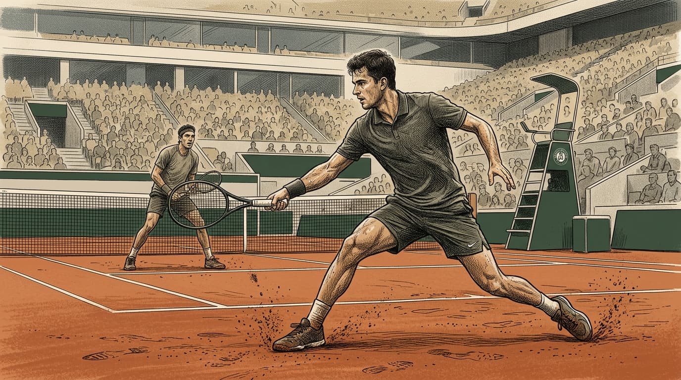 Mensik Leads Navone in Fifth Set at Roland Garros