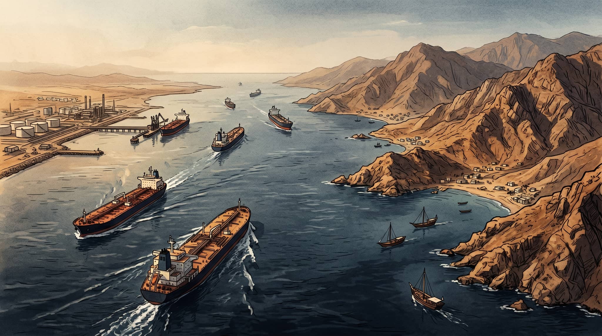 Strait of Hormuz Ship Traffic Falls as Oil Tanker Transits Decline This Month