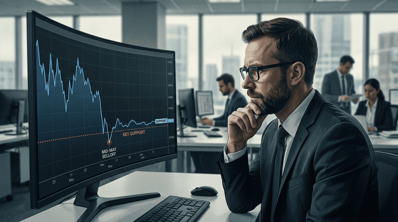 Bitcoin Holds Above Key Support After Mid-May Selloff Jolts Crypto Markets