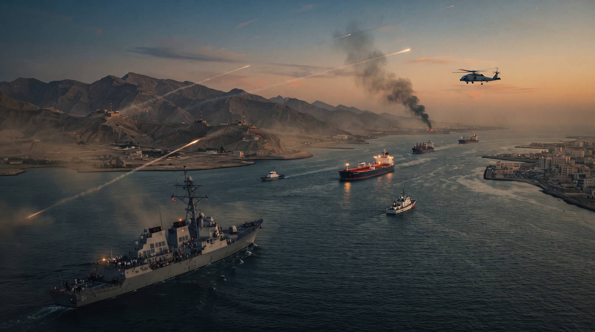 US and Iran Exchange Strikes as Strait of Hormuz Traffic Plunges