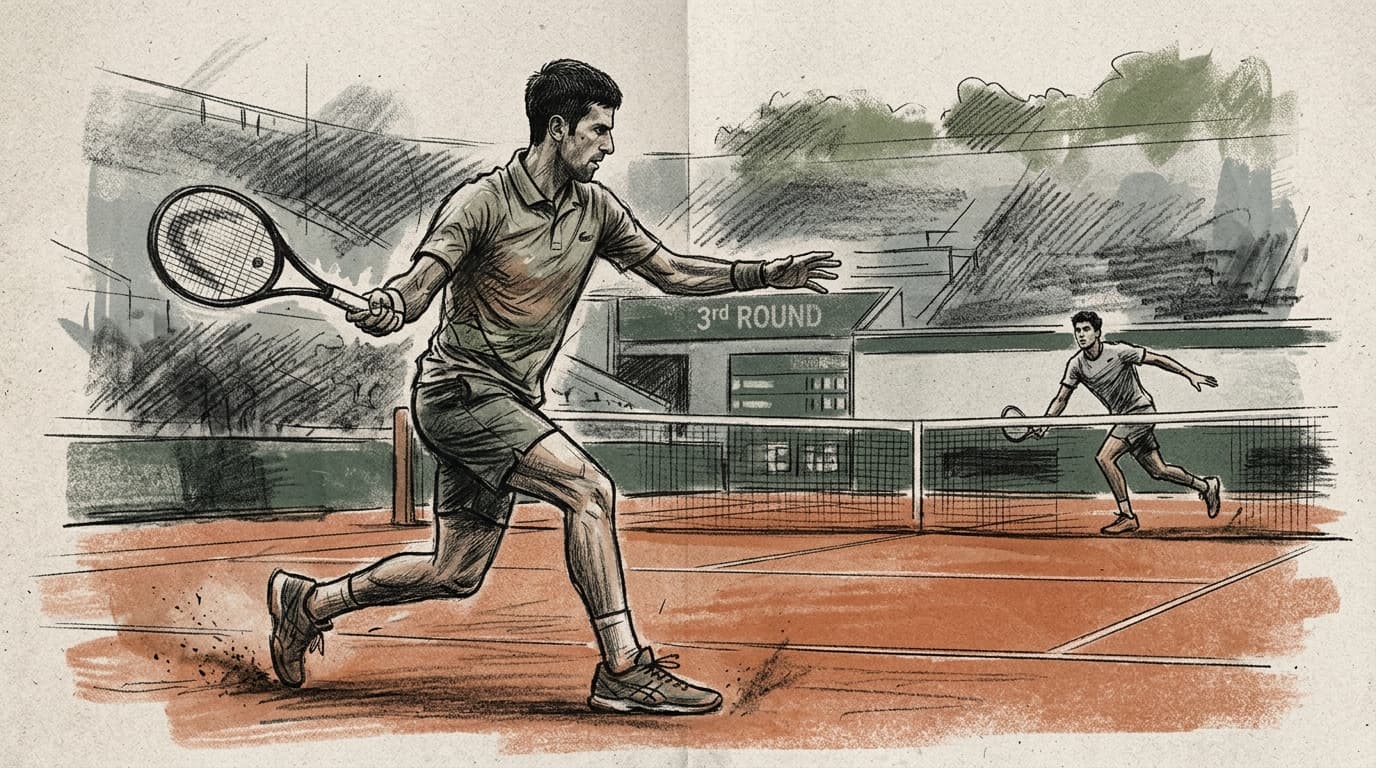 Djokovic Builds Commanding Lead Over Fonseca in Roland Garros Third Round