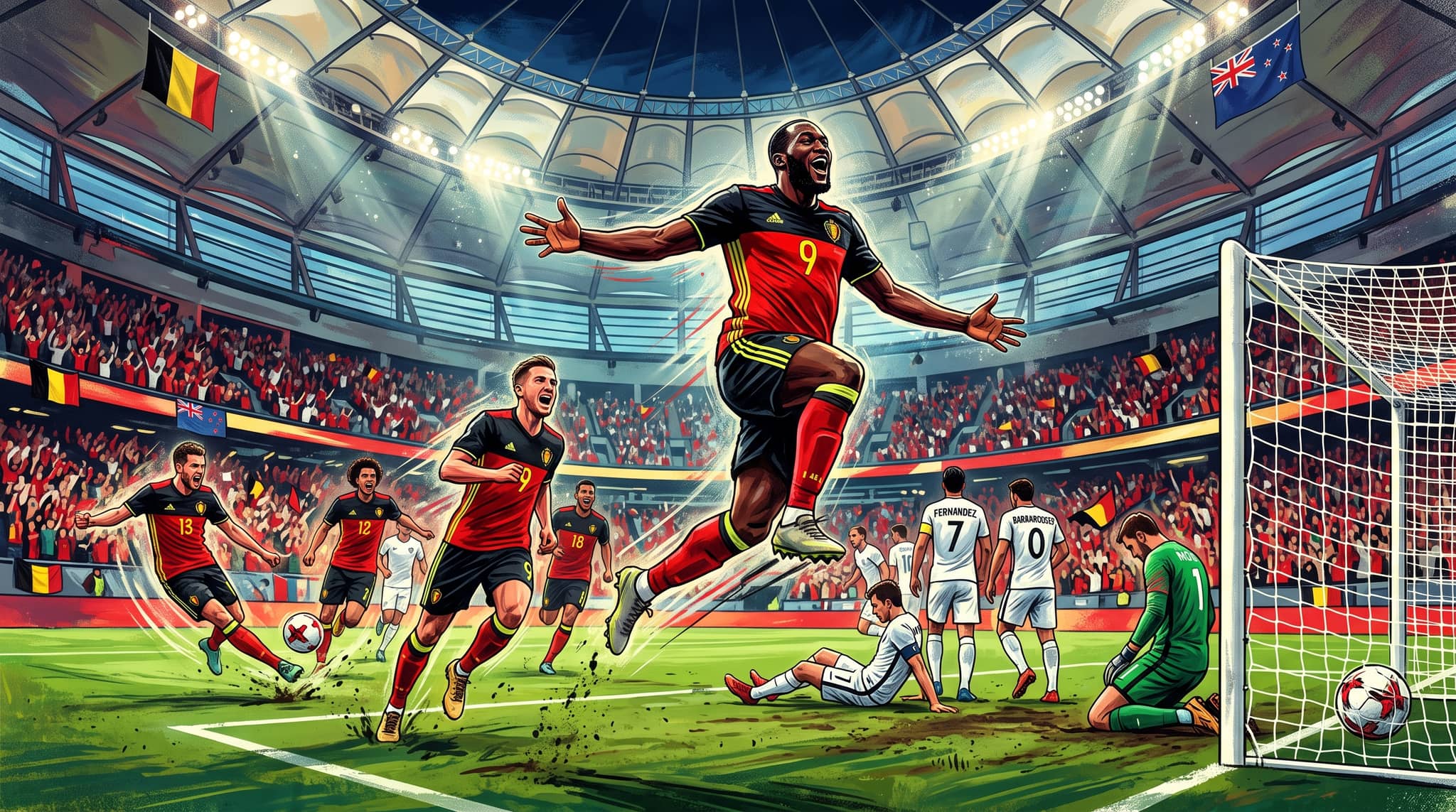 Belgium Overpowers New Zealand in Four-Goal Victory at BC Place