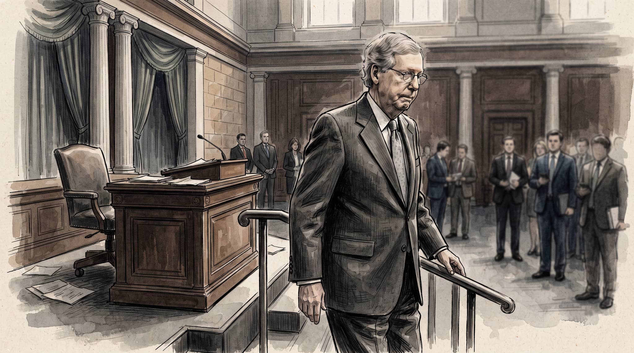 McConnell Steps Down as Senate GOP Leader but Vows to Finish Term