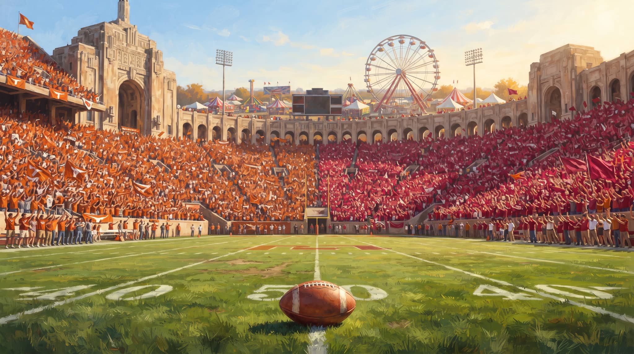 No. 1 Texas meets Oklahoma at the Cotton Bowl as the Sooners try to rescue a sputtering offense