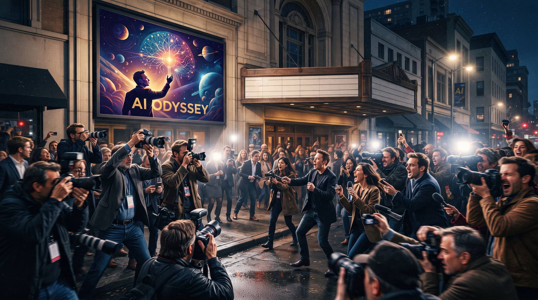 Elon Musk's AI Odyssey Movie Post Sparks Media Frenzy During Busy Week of X Activity