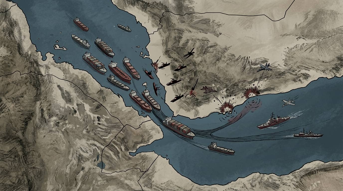 Houthi Blockade and U.S. Strikes on Iran Tighten Bab el-Mandeb Strait Traffic
