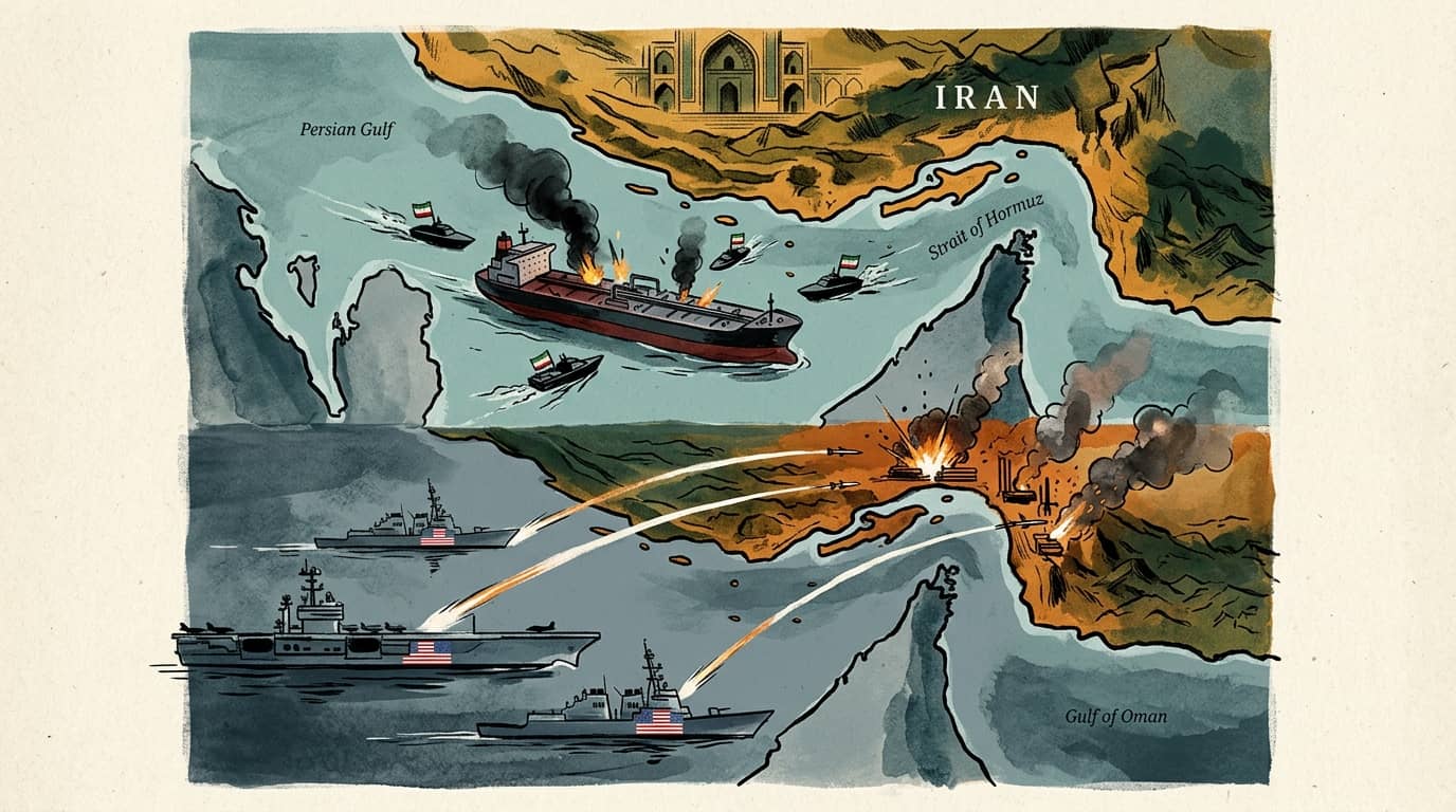 US-Iran Truce Collapses After Iranian Attack on Commercial Vessels Triggers Retaliatory Strikes
