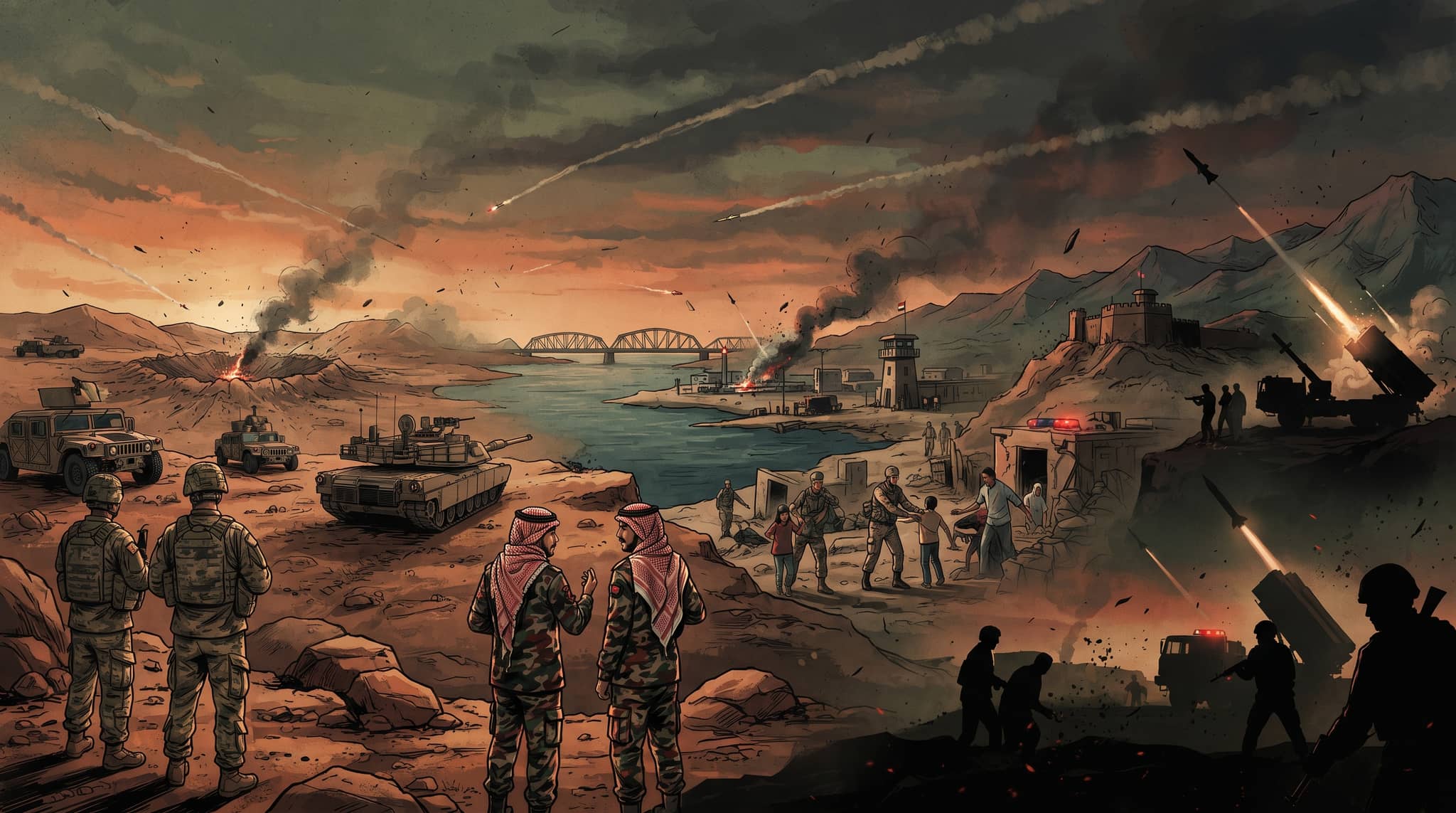 US and Iran Trade Strikes as Conflict Widens to Jordan and Egypt