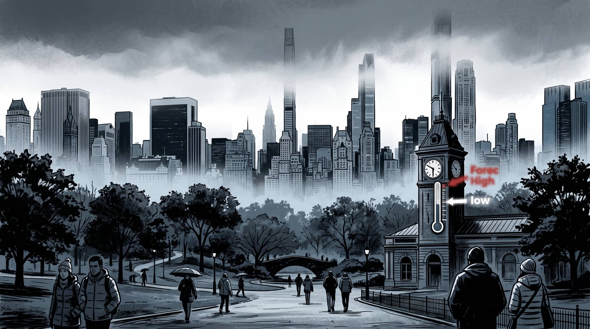 New York Marine Layer Keeps Central Park Temperatures Below Forecast Highs