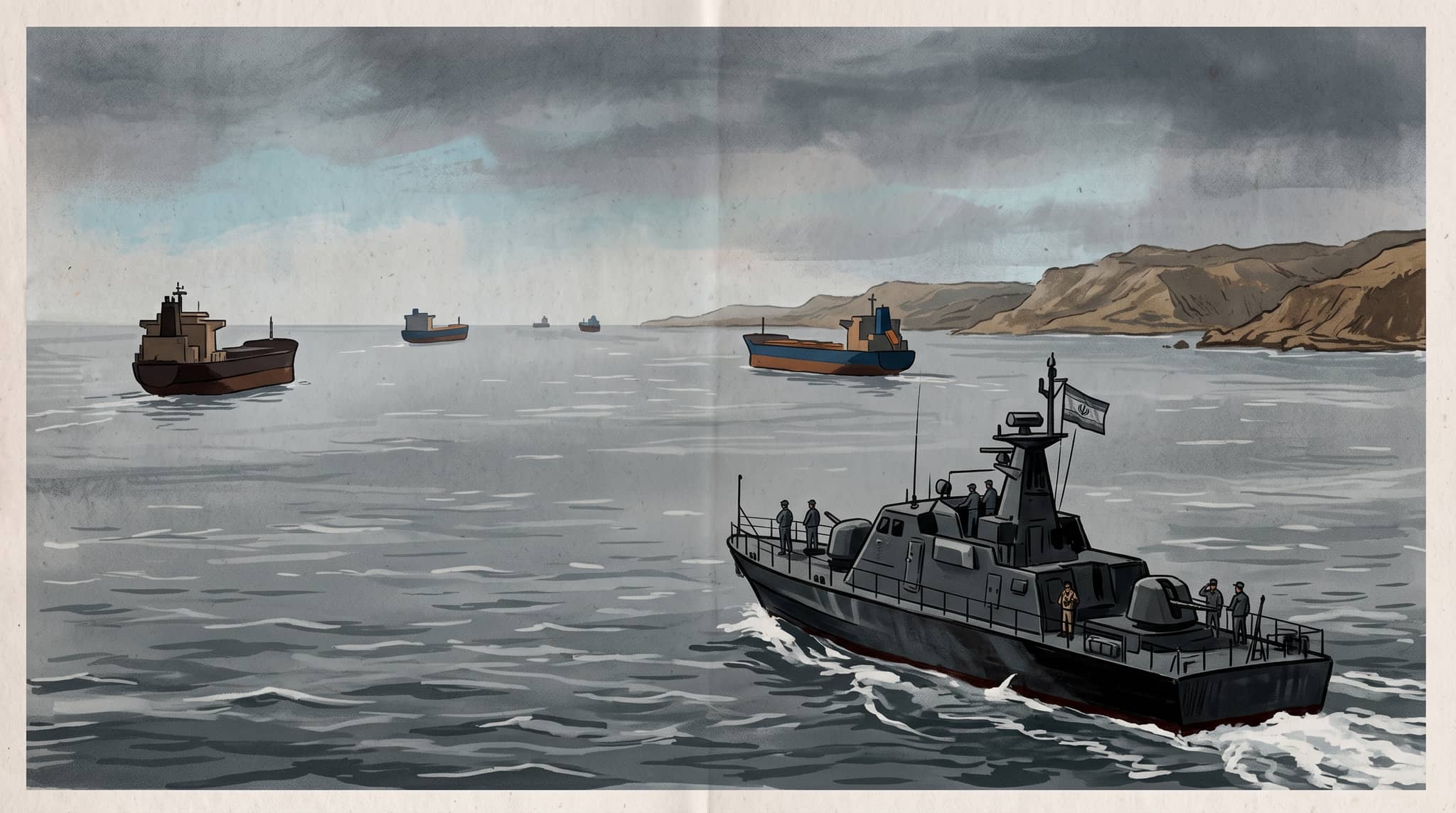 Strait of Hormuz Traffic Stays Near Lows as Iran Insists Waterway Will Stay Blocked