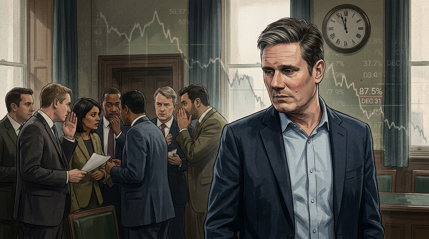 Traders Put 87.5% Odds Starmer Is Out by Year-End as Labour Mutiny Grows