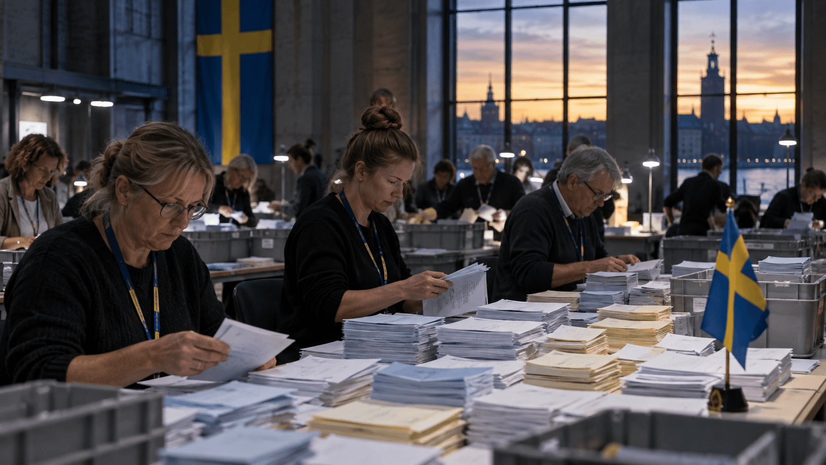 Sweden’s Center Left Holds a Narrow Lead as Coalition Talks Come Into View