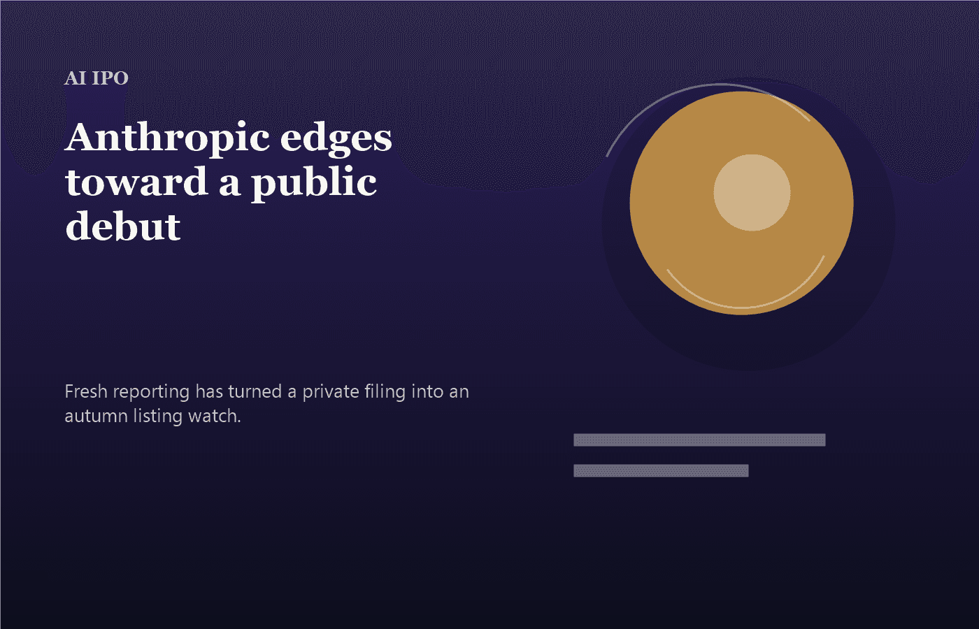 Anthropic's Public Offering Window Narrows as Filing Process Moves Ahead