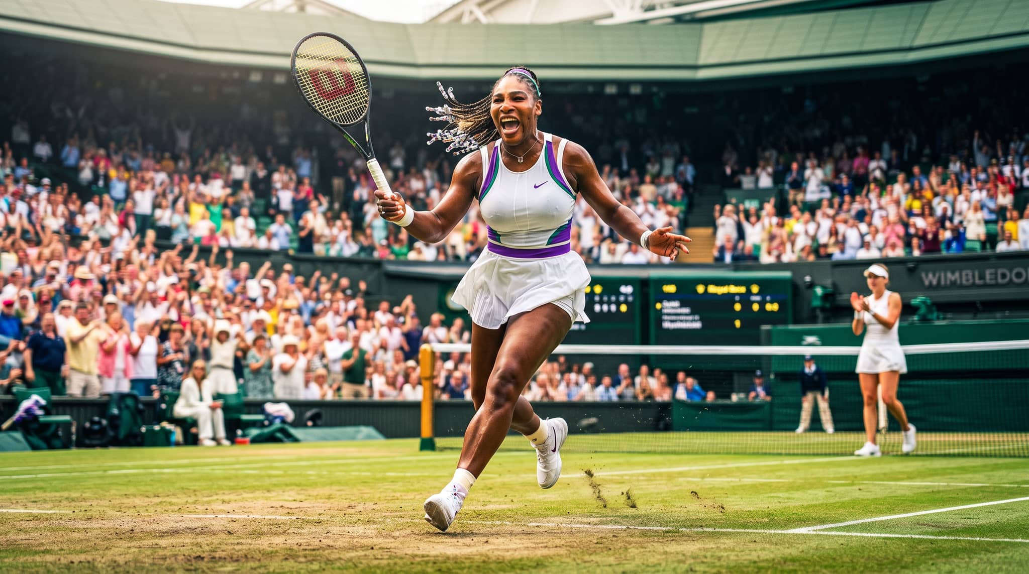 Serena Williams Opens Wimbledon Bid With Straight-Sets Win Over Maya Joint