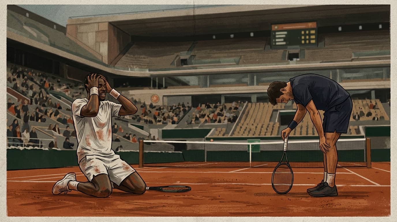 Kouame Outlasts Vallejo in Five-Set Marathon at Roland Garros