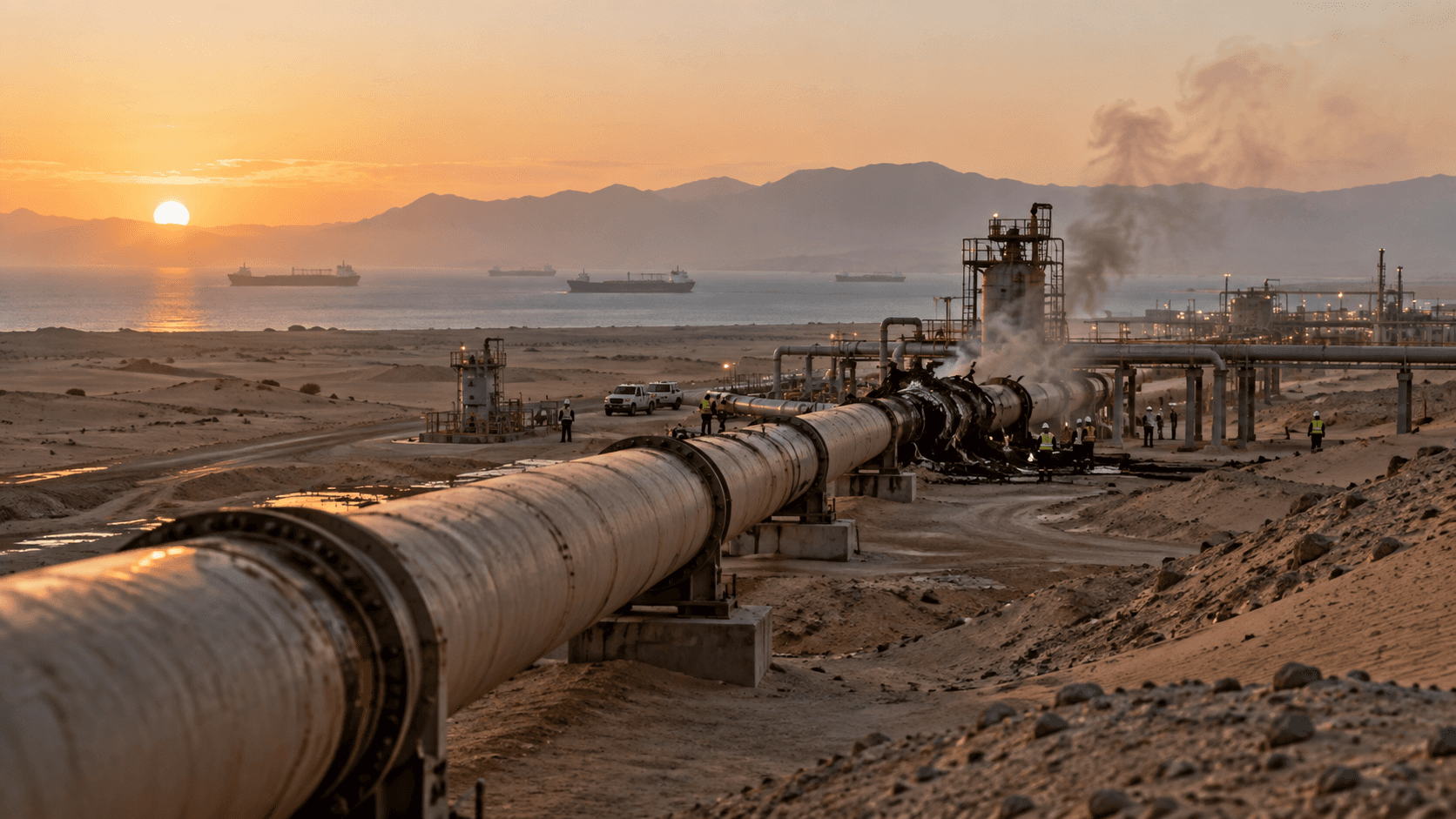 Saudi Pipeline Shutdown Deepens Oil-Route Risk After Drone Strikes From Iraq