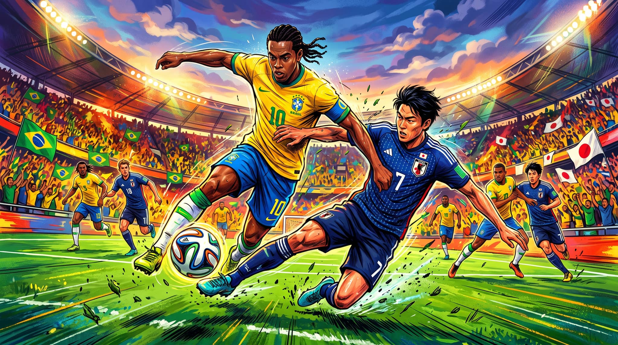 Brazil and Japan Face Off in World Cup Group Stage Clash