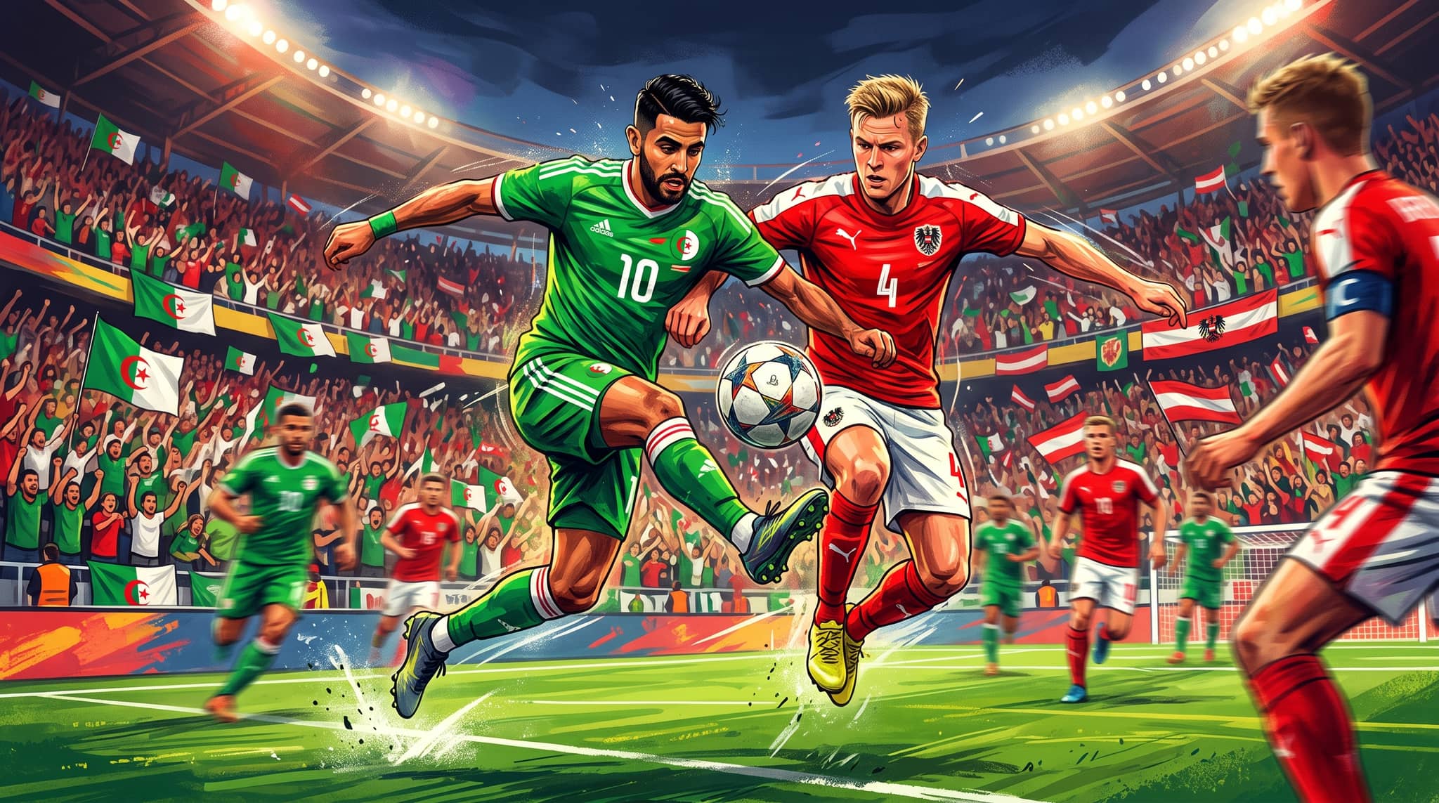 Algeria Face Austria in World Cup Group Stage Match